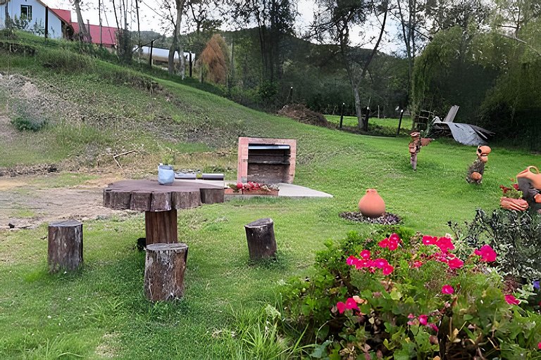 Casa de montaña con vista, BBQ y wifi confiable