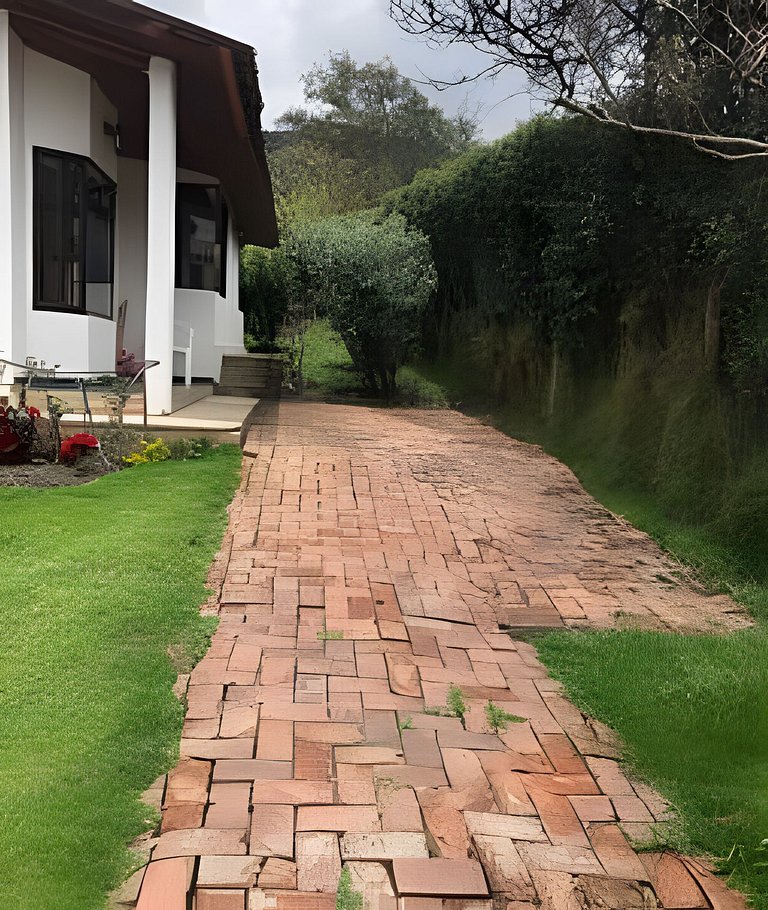 Casa con huerto orgánico.