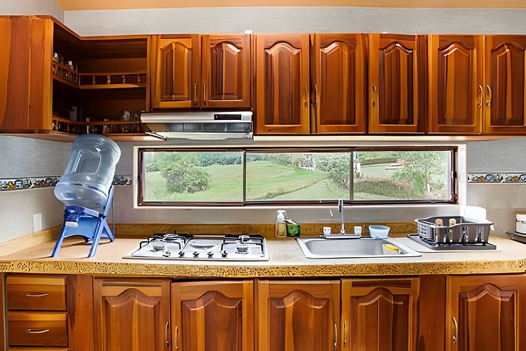 Casa con huerto orgánico.