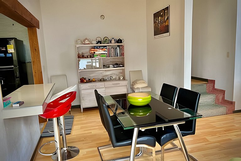 Casa con huerto orgánico.