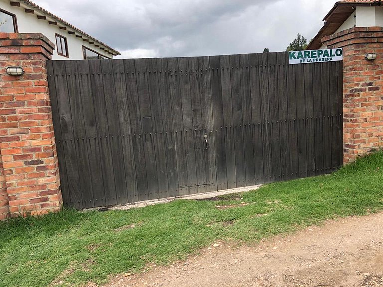 Casa con huerto orgánico.