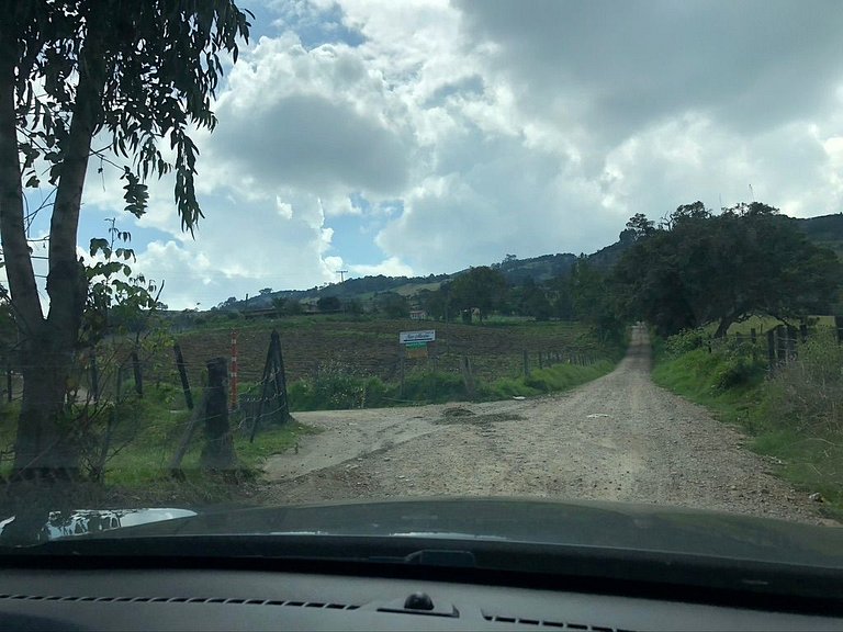 Casa con huerto orgánico.